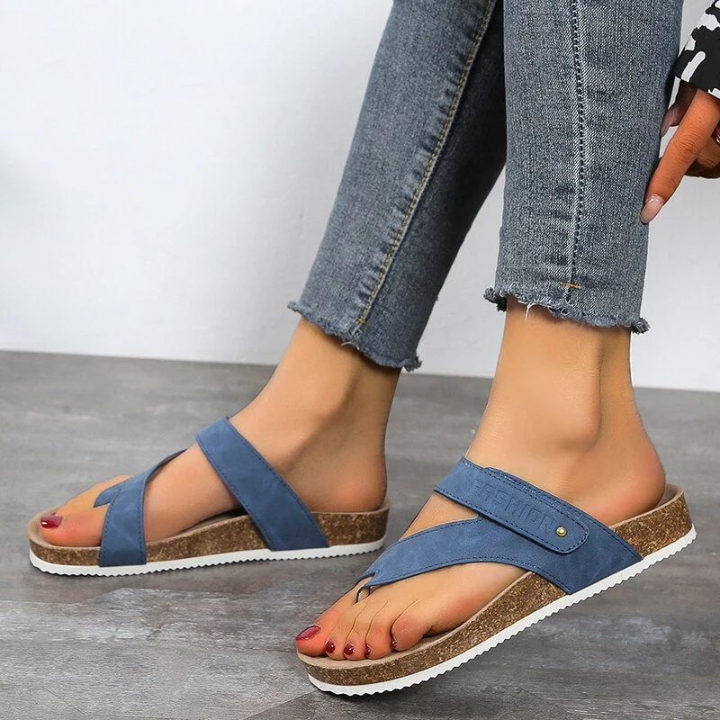 KorkFlex™ – Orthopädische offene Kork Sandalen für Damen