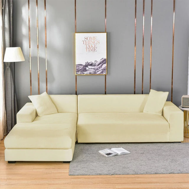 SofaRüstung™ Elastischer Sofabezug aus Samt