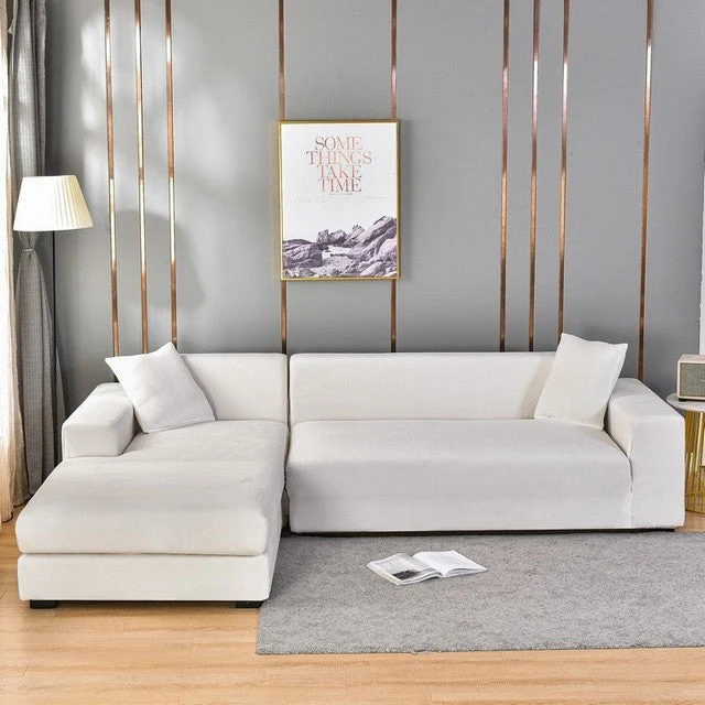 SofaRüstung™ Elastischer Sofabezug aus Samt