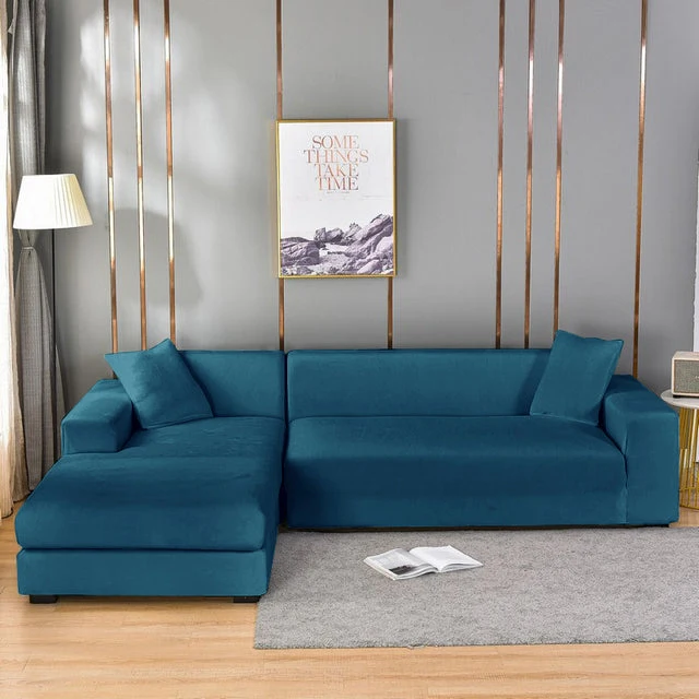 SamtSchild™ Elastischer Sofabezug aus Samt