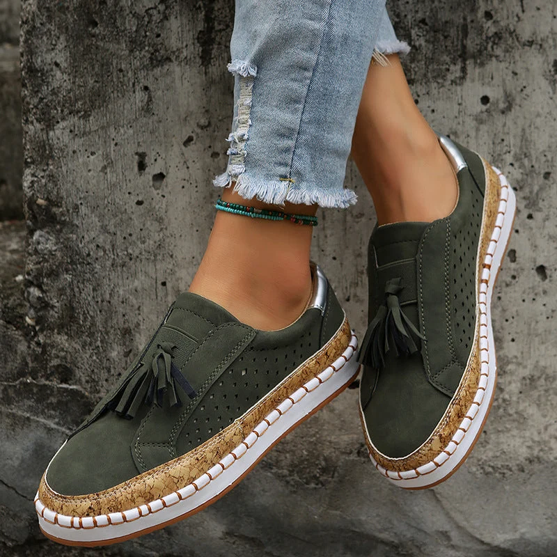 Tasselina™ – Stilvolle Damen Loafer mit dekorativen Quasten
