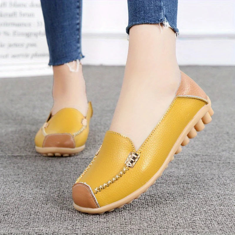 UrbanSleek™ – Elegante Damen Loafer mit Farbkontrast & Komfort-Sohle