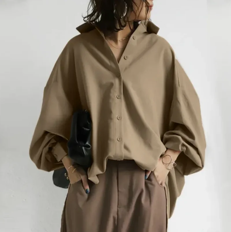 Reverina™ – Damenbluse mit Revers & Eleganter Passform
