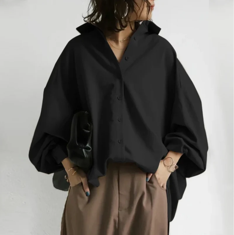 Reverina™ – Damenbluse mit Revers & Eleganter Passform