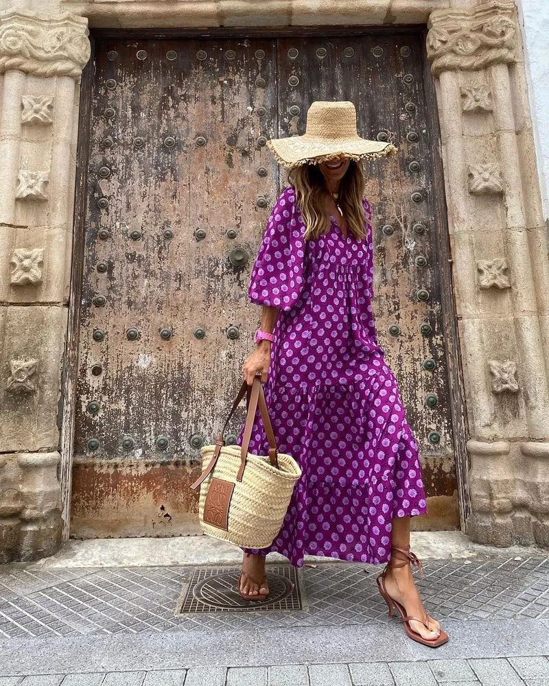 Viola - Zeitlos elegantes Maxikleid