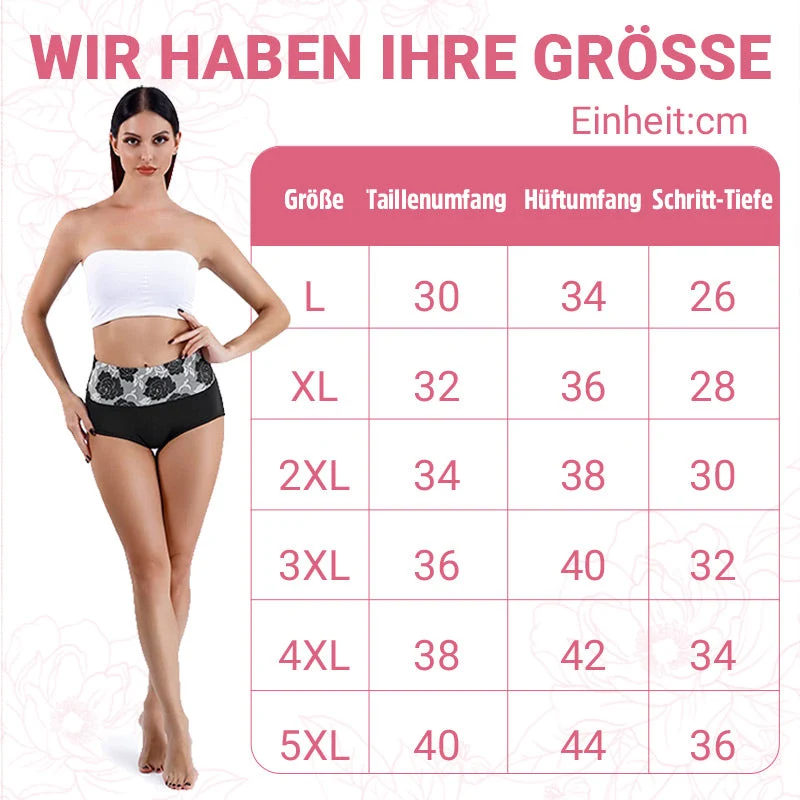 Hochtaillierter Bauchansatz Leckagekontrolle Panty-Slip