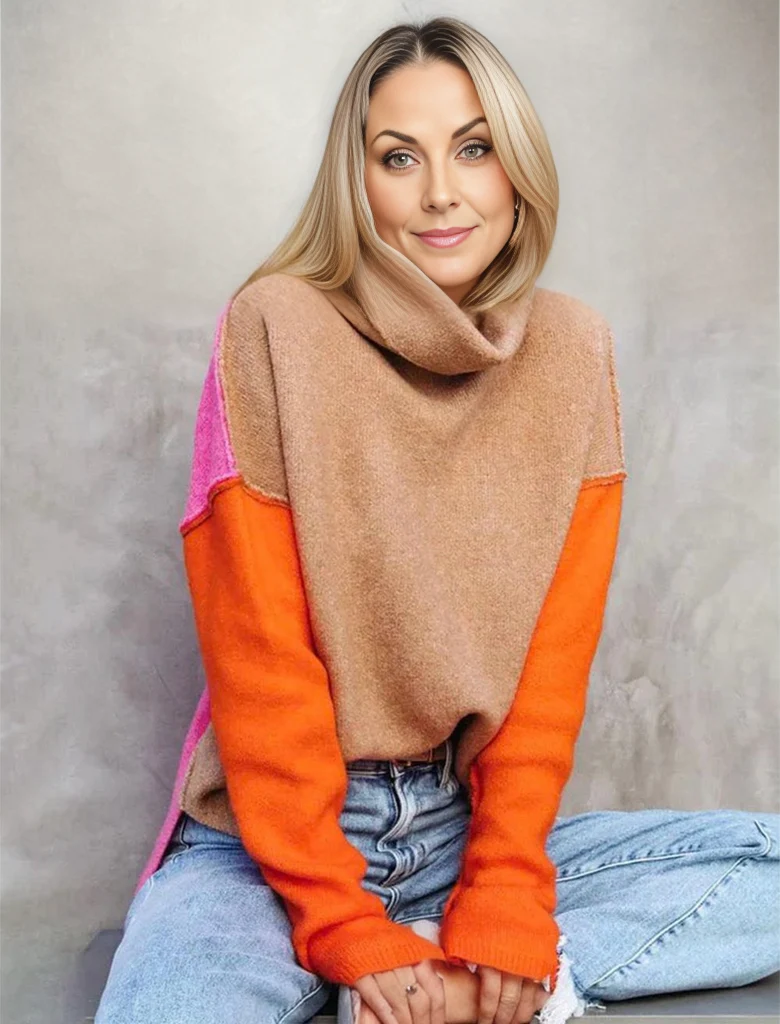Bella | Schöner Farbblock-Pullover