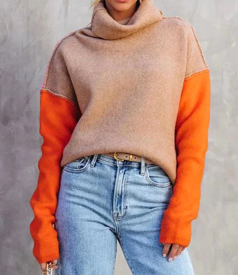 Bella | Schöner Farbblock-Pullover