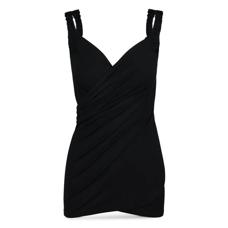 Eleni Bambus Wickelkleid Überwurf