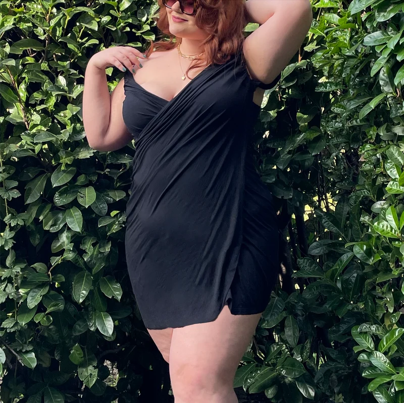 Eleni Bambus Wickelkleid Überwurf