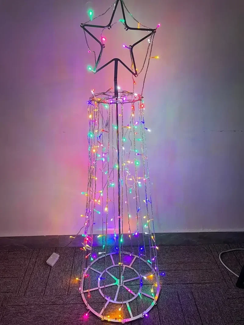 50% RABATT | SparkleLights™ Multicolor LED-Weihnachtsbäume | 12 Leuchtmodi | Wetterfest IP44 | Fernbedienung & Timer