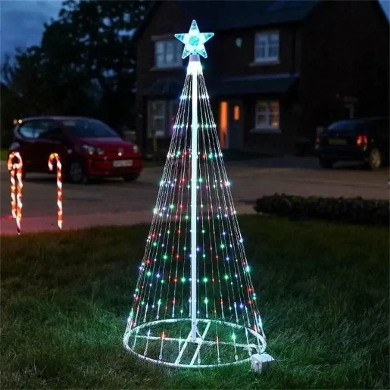 50% RABATT | SparkleLights™ Multicolor LED-Weihnachtsbäume | 12 Leuchtmodi | Wetterfest IP44 | Fernbedienung & Timer