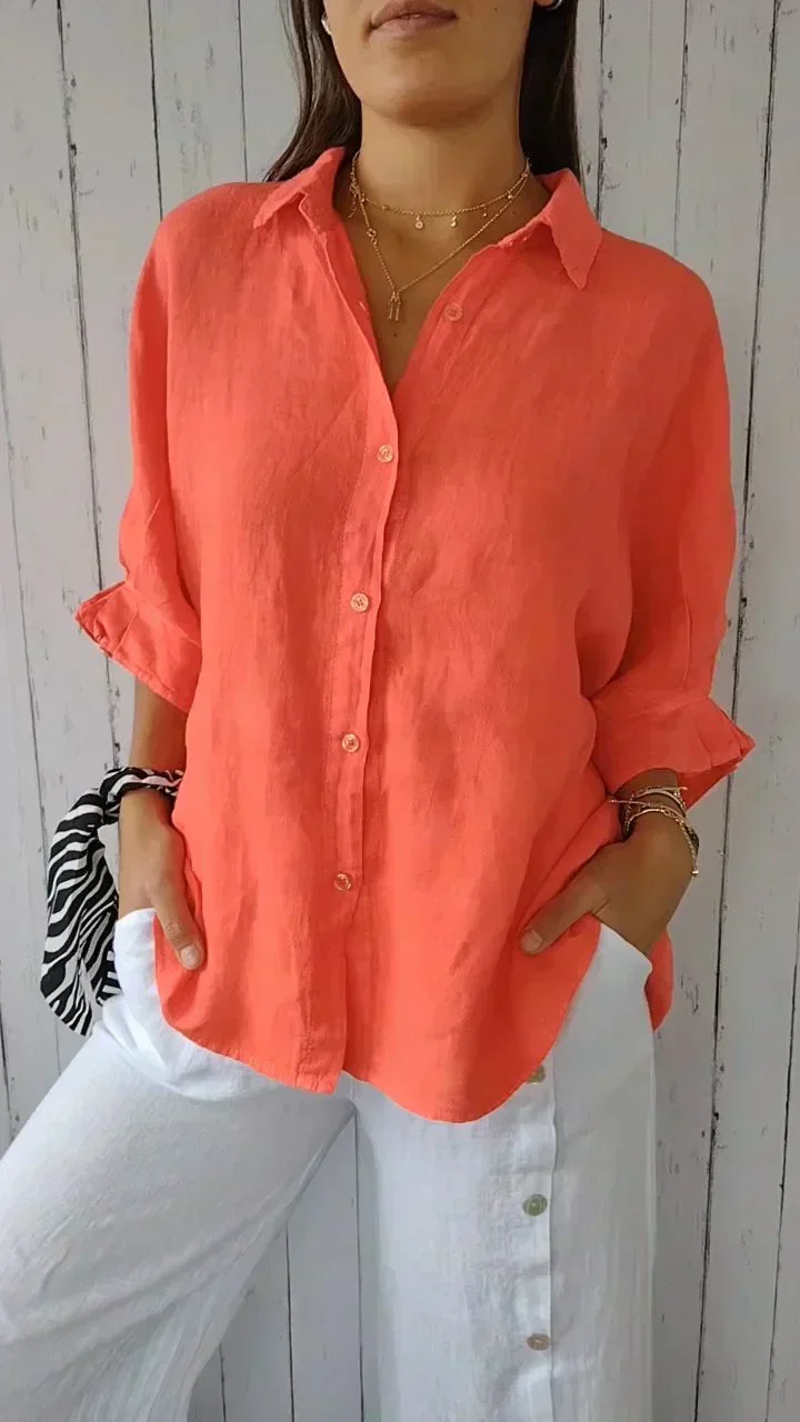 Madison - Zeitlos elegante Bluse mit Knopfleiste