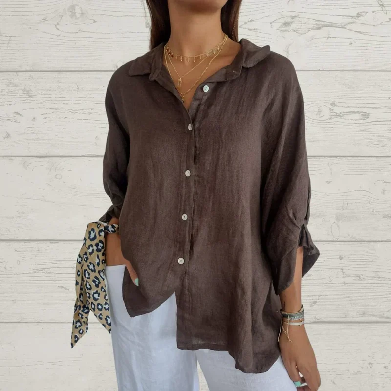 Madison - Zeitlos elegante Bluse mit Knopfleiste
