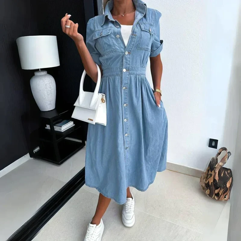 Maja - Trendiges Denim-Kleid