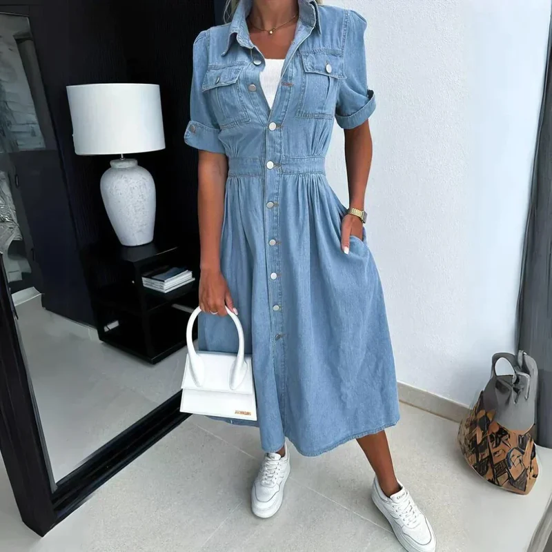Maja - Trendiges Denim-Kleid