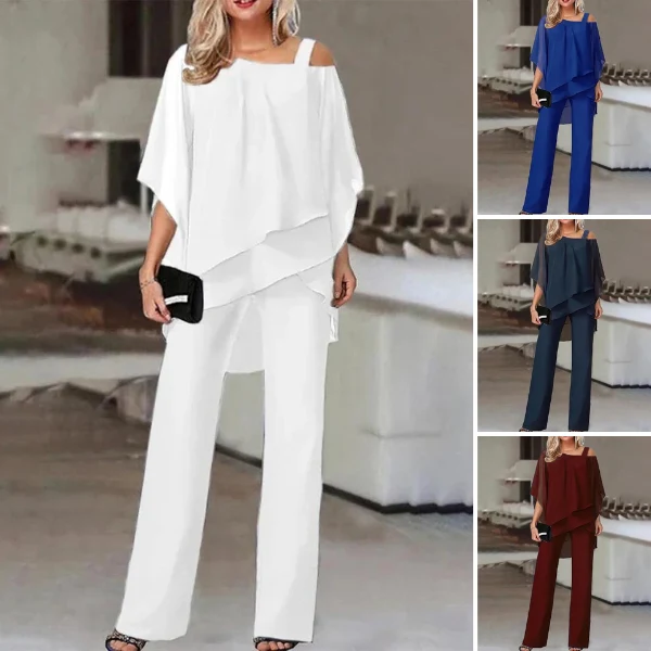 Wilma | Elegantes schulterfreies Design Zweiteiliges Set für Damen