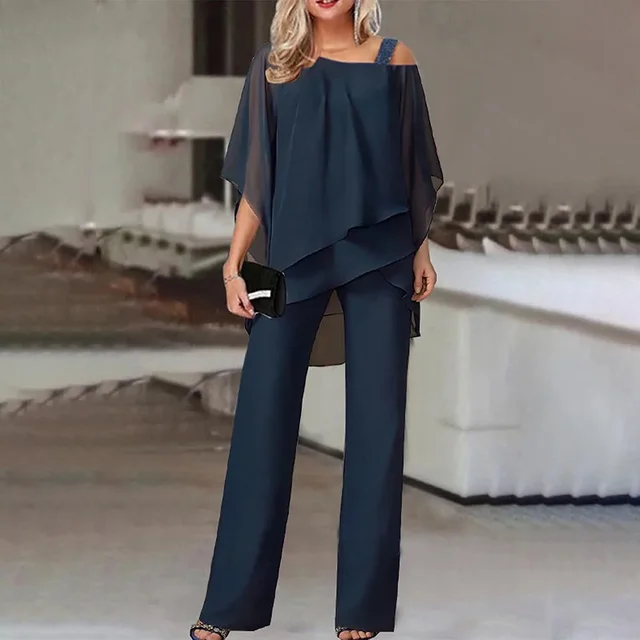 Wilma | Elegantes schulterfreies Design Zweiteiliges Set für Damen