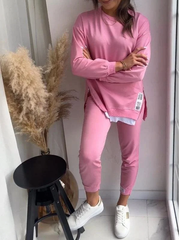 Hilda | Bequemer Alltagsschick Damen Sweatshirt und Hose Set