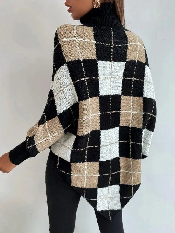 Lara | Eleganter Pullover mit hohem Ausschnitt