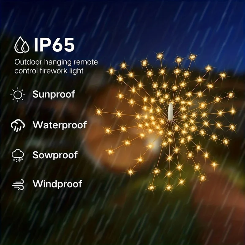 Solar Gartenlichter mit 8 Leuchtmodi | Wasserdichte LED Außenbeleuchtung für Terrasse & Garten | 4 Stück