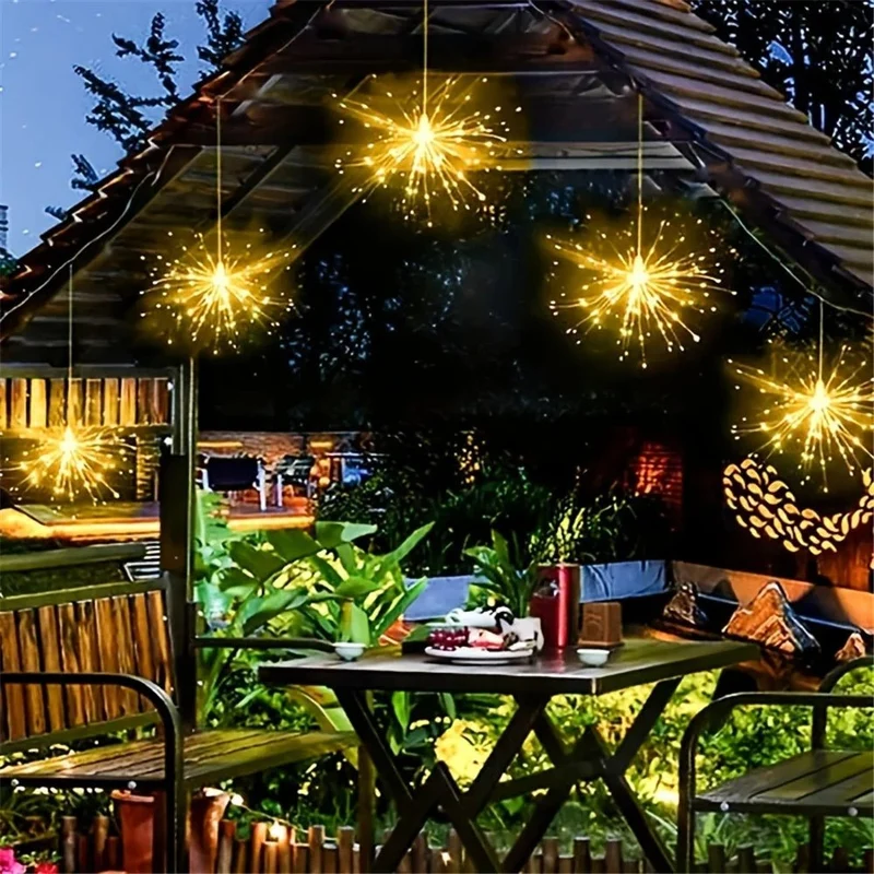 Solar Gartenlichter mit 8 Leuchtmodi | Wasserdichte LED Außenbeleuchtung für Terrasse & Garten | 4 Stück