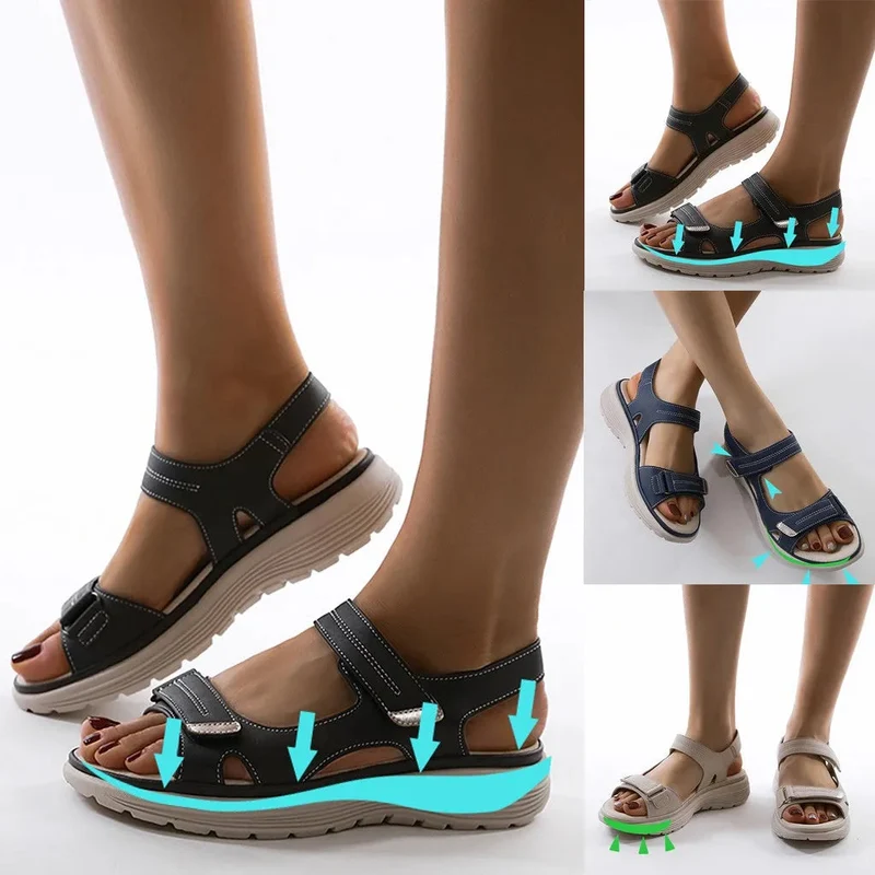Sandalen Mit Offener Spitze Für Damen | Leicht