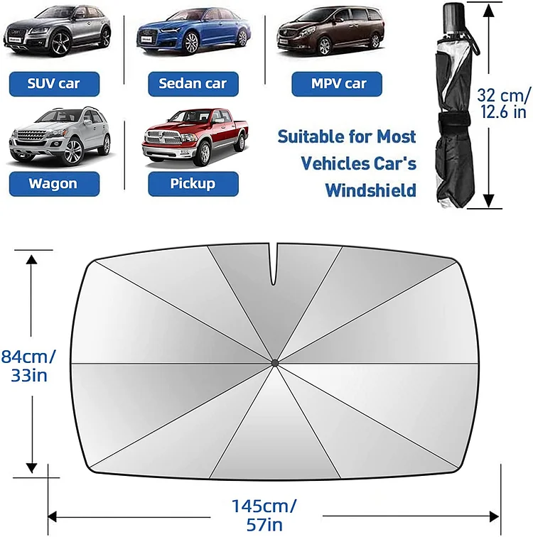 HeatShield™ - Auto-Windschutzscheiben-Sonnenschirm