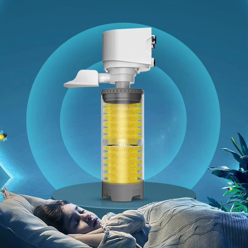 Leiser Elektrischer Aquariumfilter | Schnell & Effizient | Sauerstoffzufuhr & Wellenbildung | Geräuscharm & Langlebig