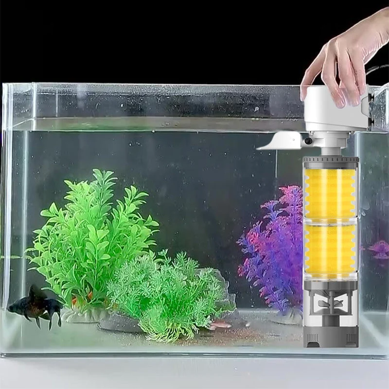 Leiser Elektrischer Aquariumfilter | Schnell & Effizient | Sauerstoffzufuhr & Wellenbildung | Geräuscharm & Langlebig