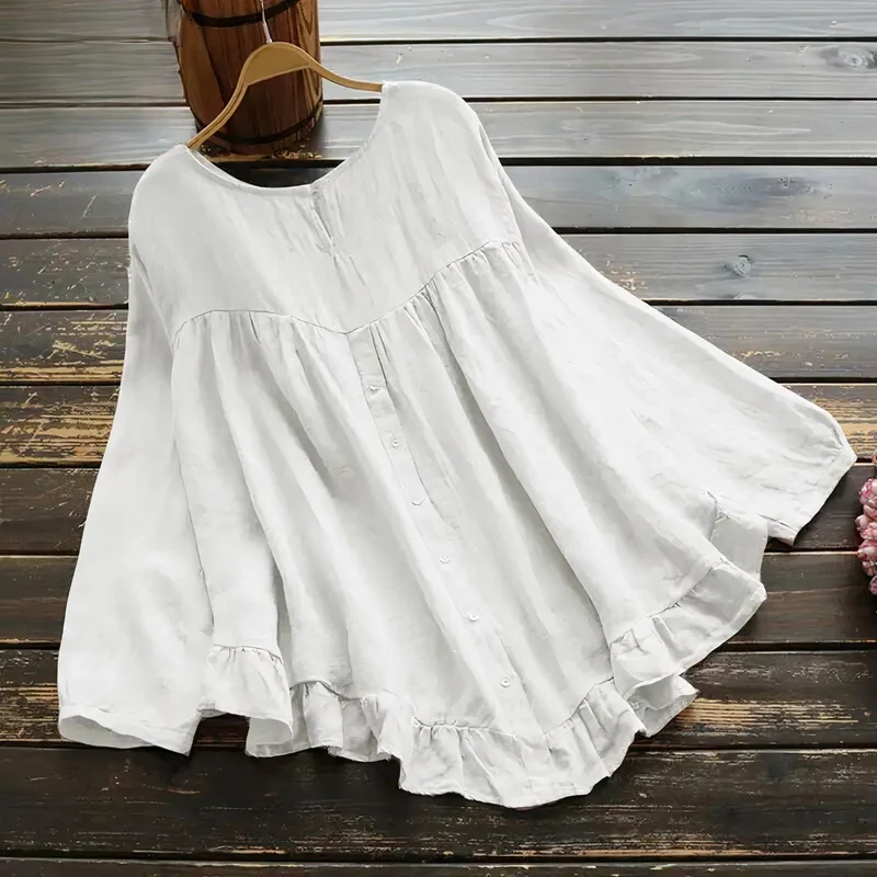 Annabelle | Damenbluse mit Rüschen