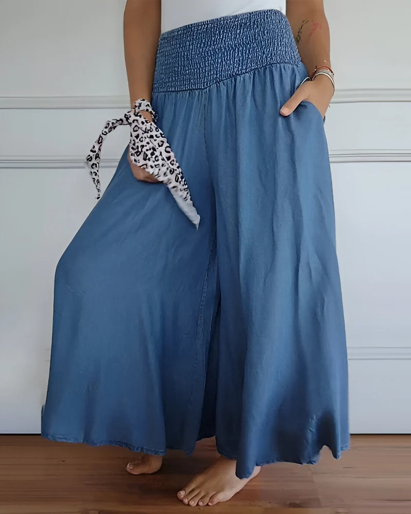 Maha Pantalon™ - Breite Hosenbeine mit elastischem Bund