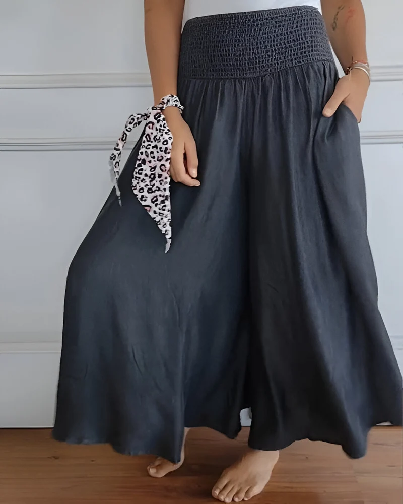 Maha Pantalon™ - Breite Hosenbeine mit elastischem Bund