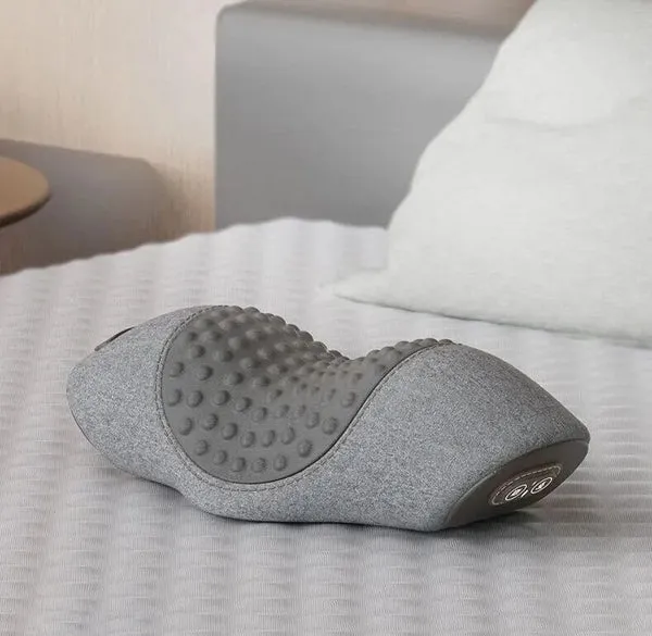 VibraKissen Massagekissen | Sanfte Vibration & Wärmefunktion | Ergonomisch & USB-Aufladbar | Für Nacken & Schultern