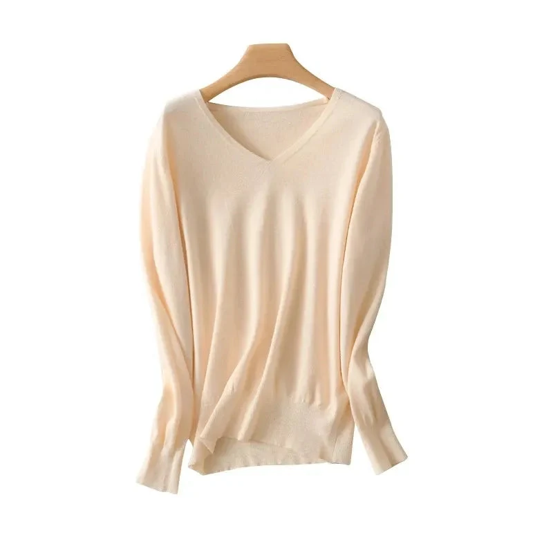 Simone | Pullover mit V-Ausschnitt