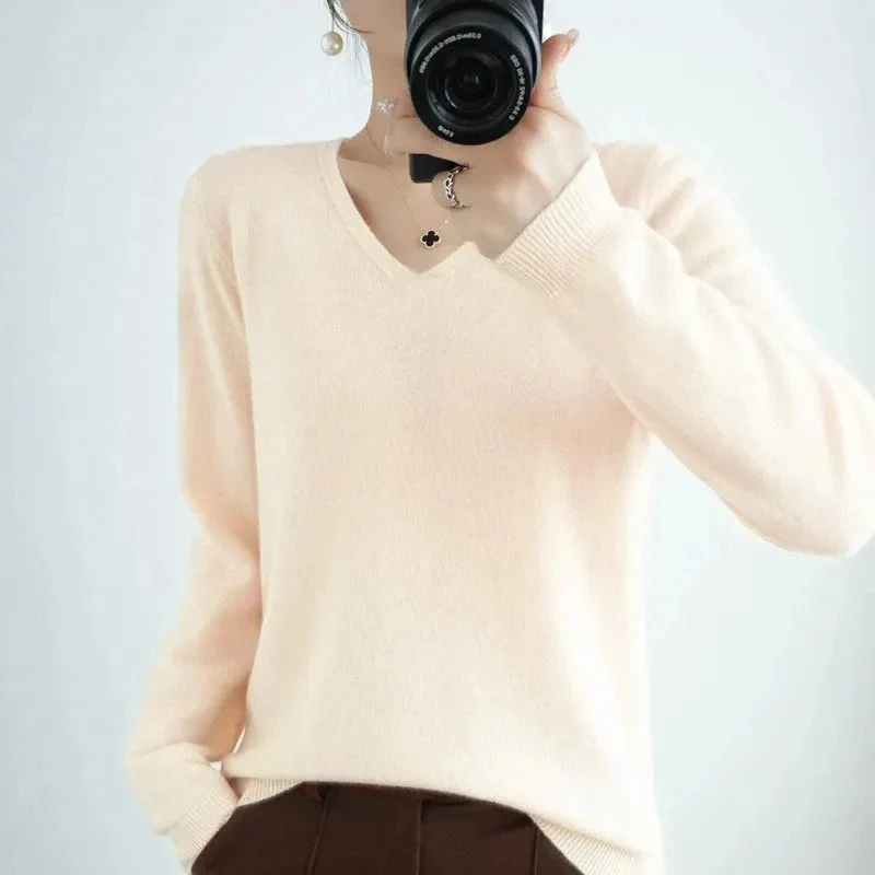 Simone | Pullover mit V-Ausschnitt