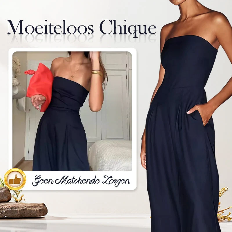 Ärmelloser Jumpsuit mit Taschen
