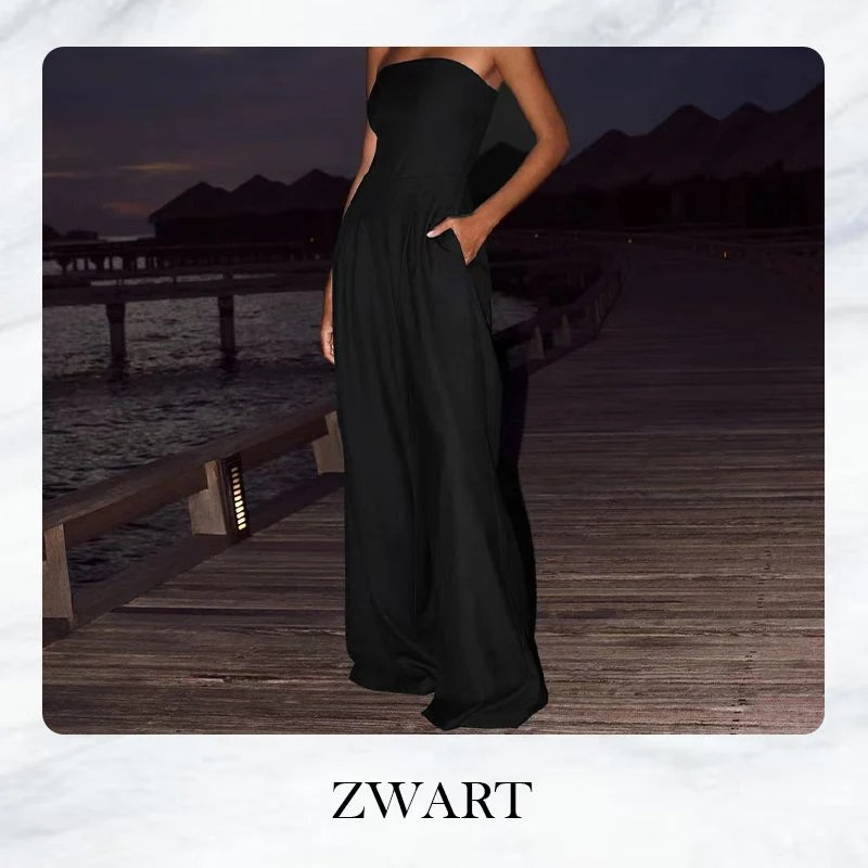 Ärmelloser Jumpsuit mit Taschen