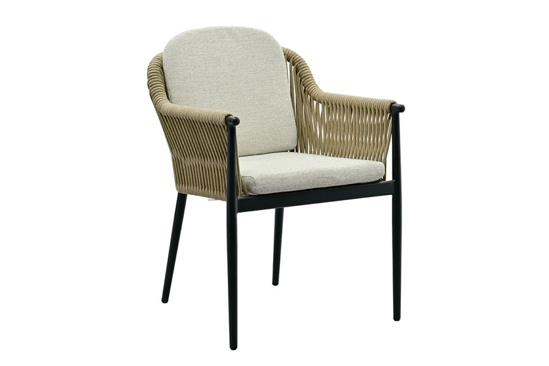 Zeo Living Sessel "Tango" anthrazit/natur
