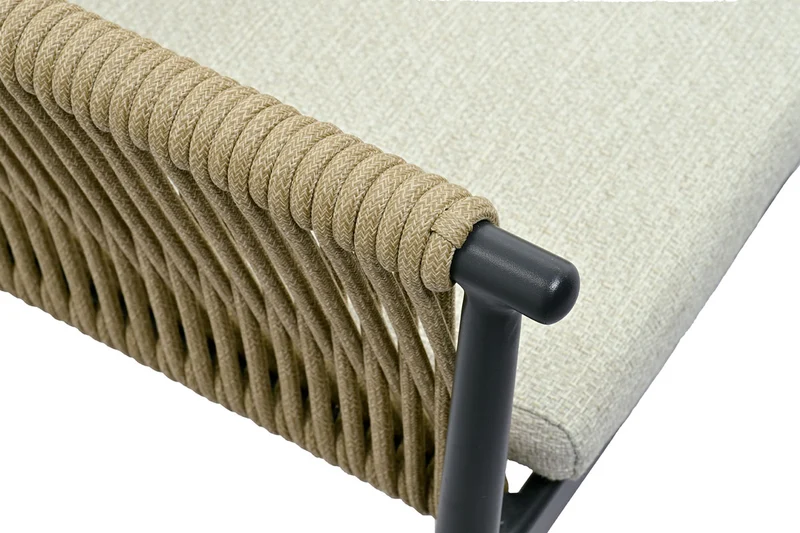Zeo Living Sessel "Tango" anthrazit/natur