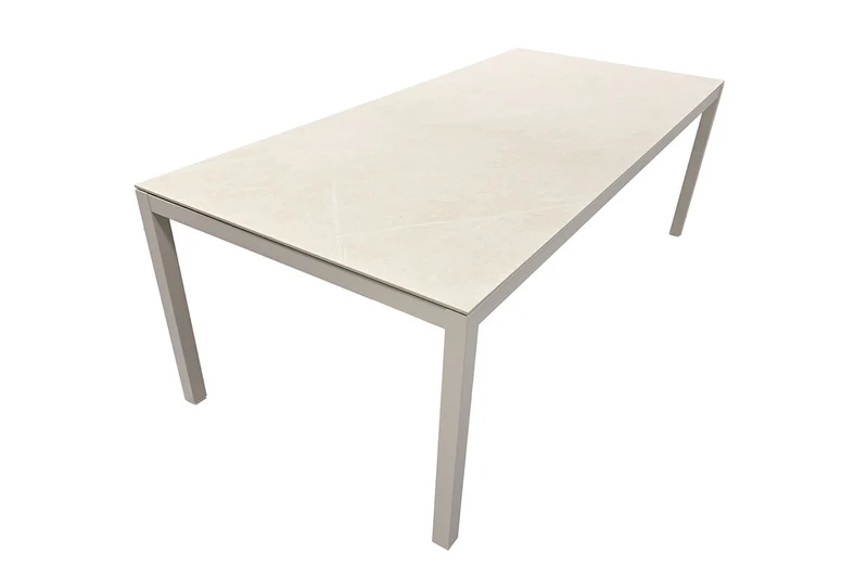 Zeo Living Gartentisch "Claire" Alu/Dekton Adia 220 x 100cm