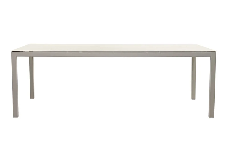 Zeo Living Gartentisch "Claire" Alu/Dekton Adia 220 x 100cm
