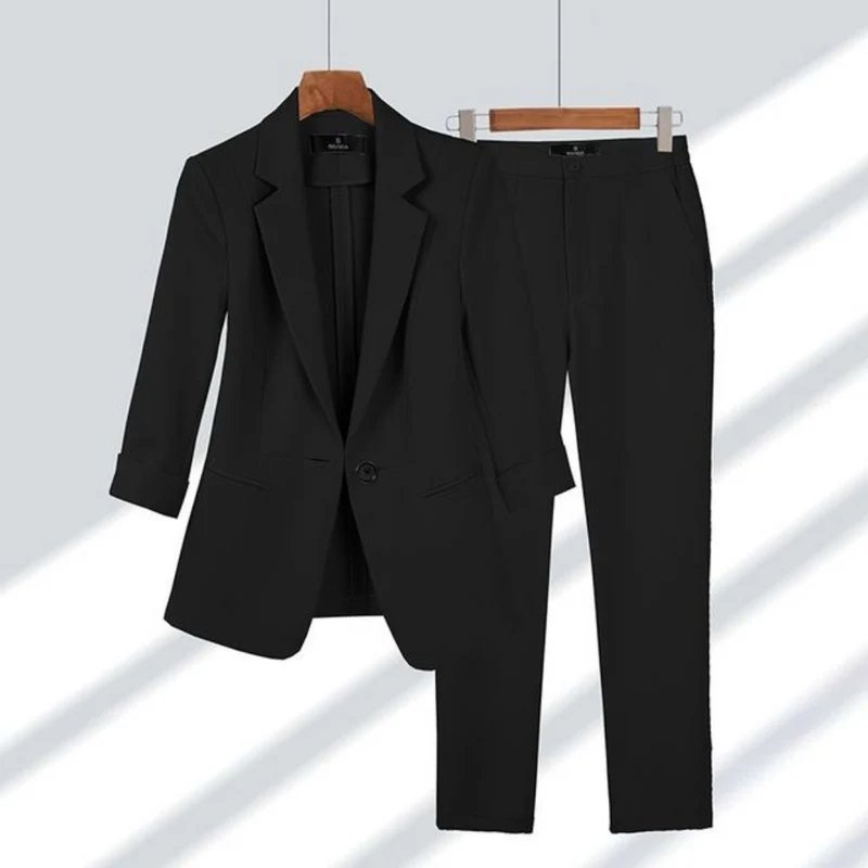 Damen Business Anzug | Zweiteiliges Set mit Blazer & Hose | Elegante Büro Mode für Meetings & Arbeit