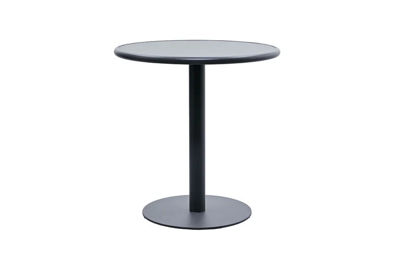 Zeo Living Bistrotisch "Hall" 70cm Aluminium anthrazit