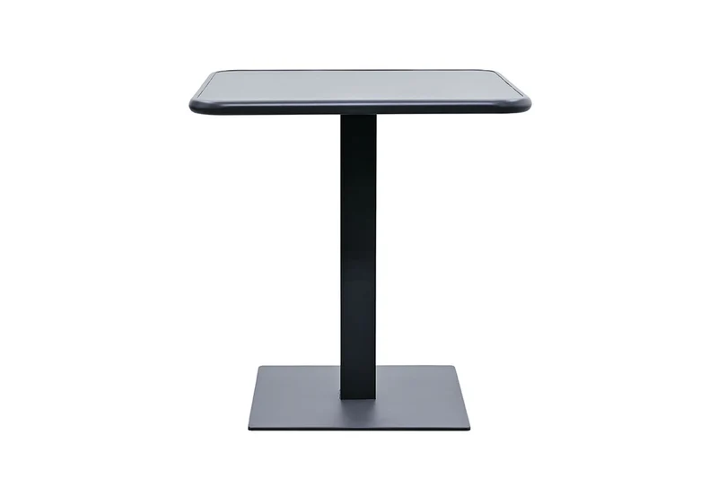 Zeo Living Bistrotisch Aluminium "Hall" 70 x 70cm anthrazit