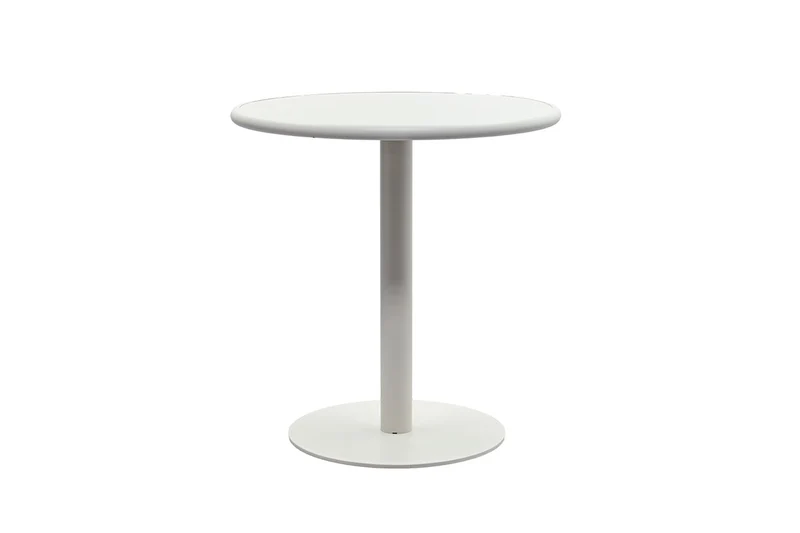 Zeo Living Bistrotisch Aluminium "Hall" 70cm ecru