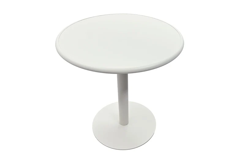 Zeo Living Bistrotisch Aluminium "Hall" 70cm ecru