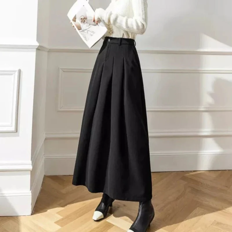 Faltenrock Mit Hoher Taille Für Damen | Lässig