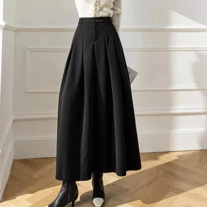 Faltenrock Mit Hoher Taille Für Damen | Lässig