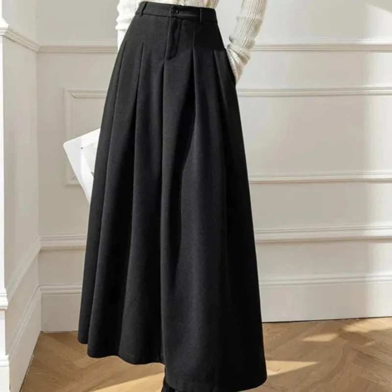 Faltenrock Mit Hoher Taille Für Damen | Lässig